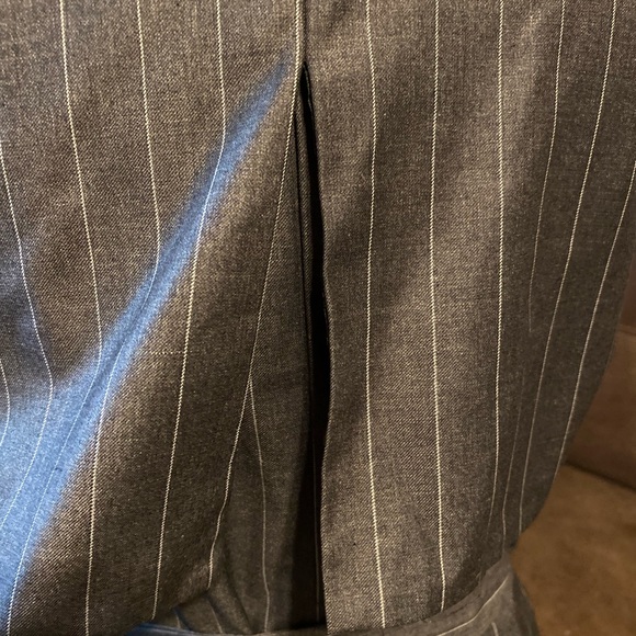 Mustard Seed Long Vest Women’s Small Grey and White Stripes - Picture 8 of 14